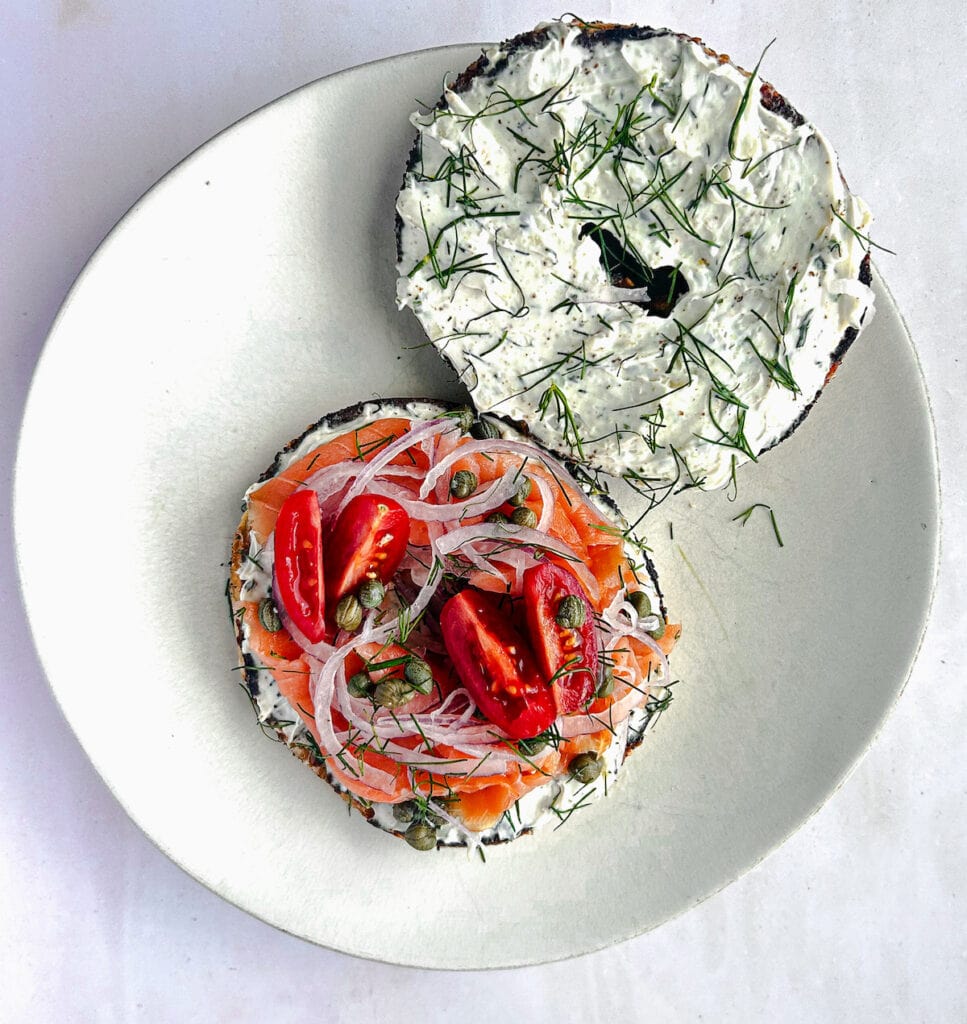 Smoked Salmon on Bagels